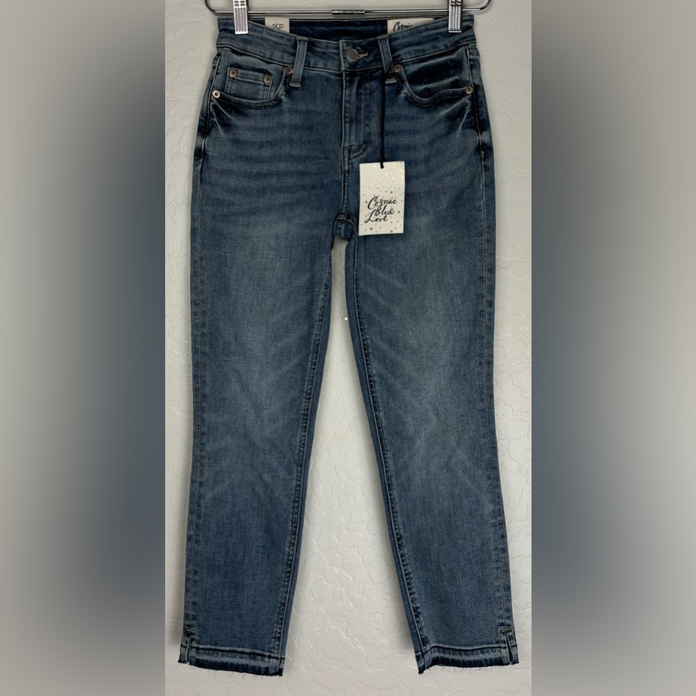 NEW Cosmic Blue Love Fly With Me Straight Leg Jeans Blue 25P 0604